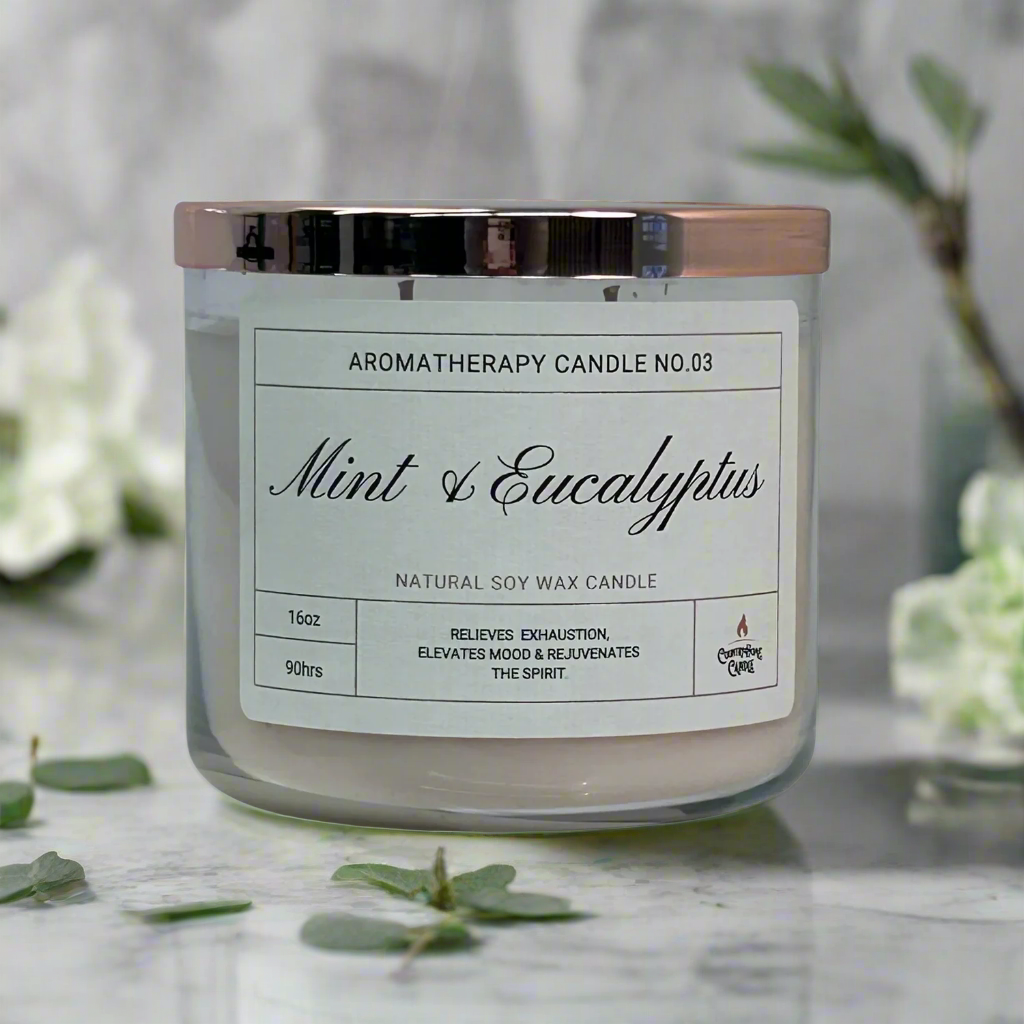 Mint & Eucalyptus 2-Wick Soy Aromatherapy Candle
