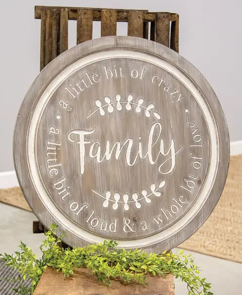 Round Family Sign