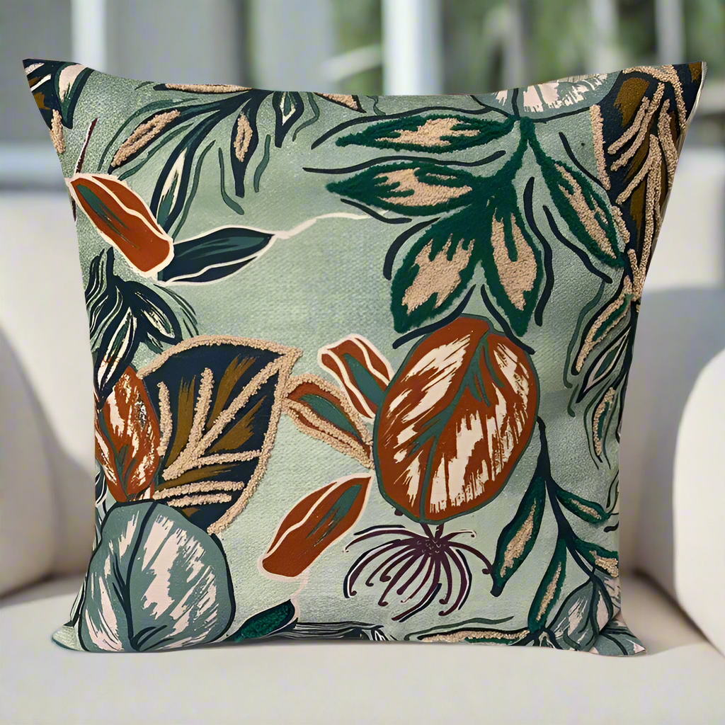 Outdoor Floral Pillow