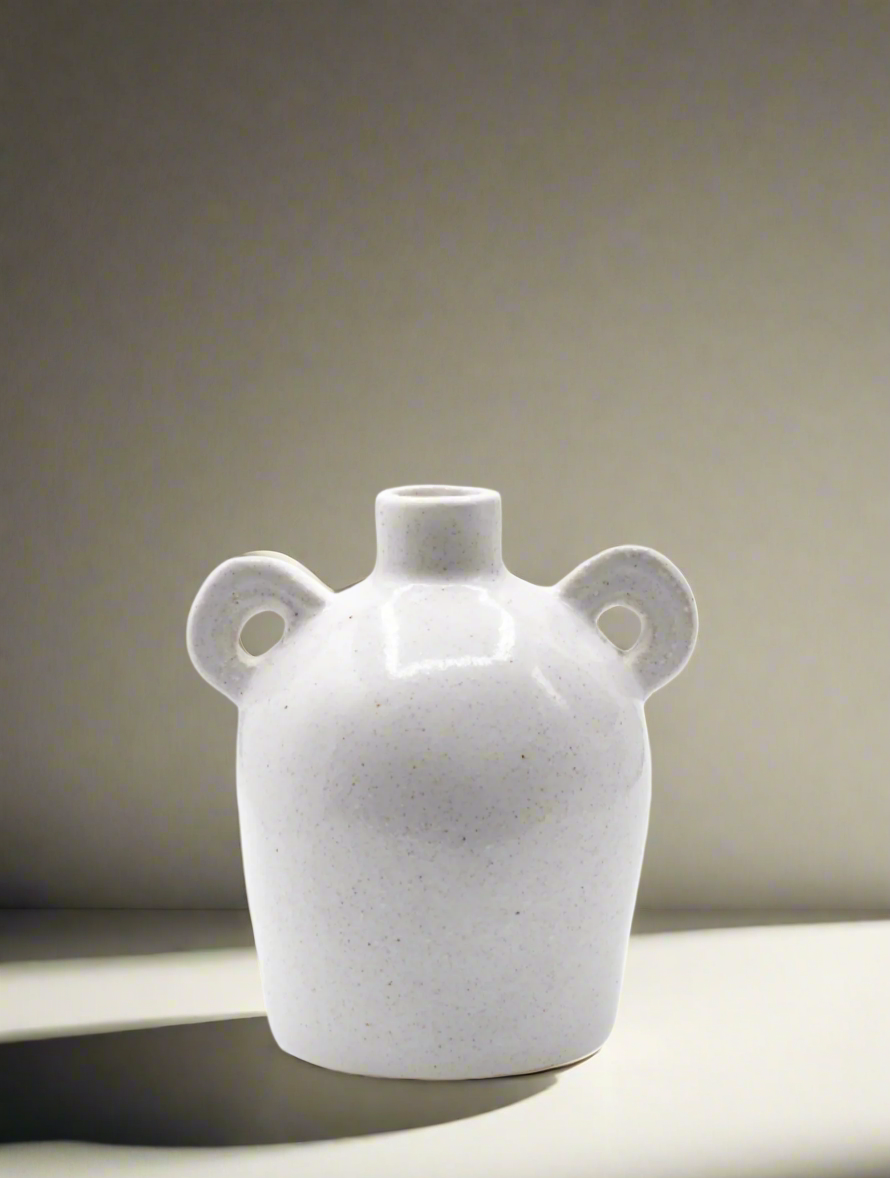 5" Speckled Vase with Handles