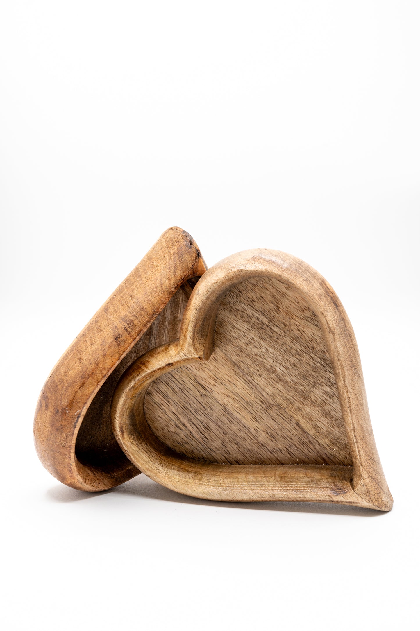 Wood Heart Tray - 7"
