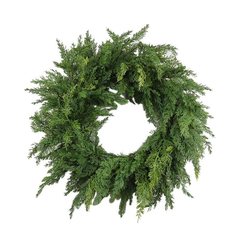 Faux Cedar Wreath