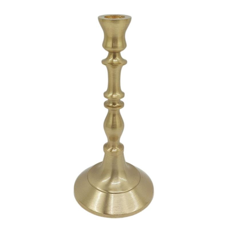 Classic Gold Metal Taper Candle Holders