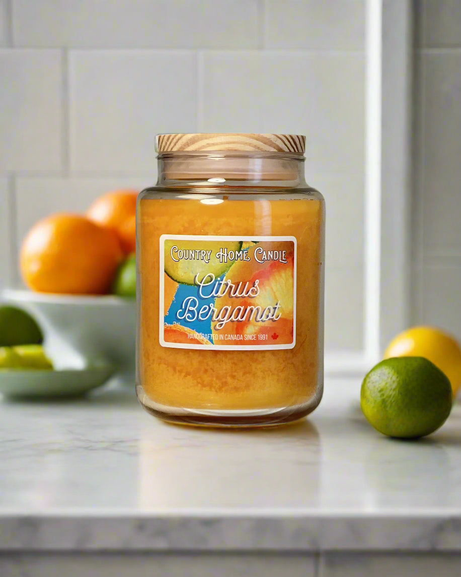 Citrus Bergamot Paraffin Candle