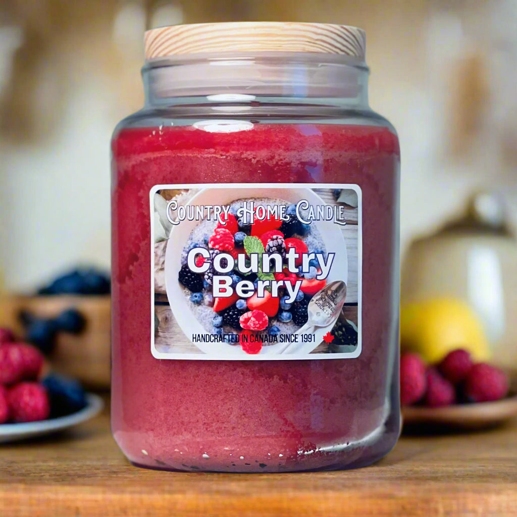 Country Berry Paraffin Candle