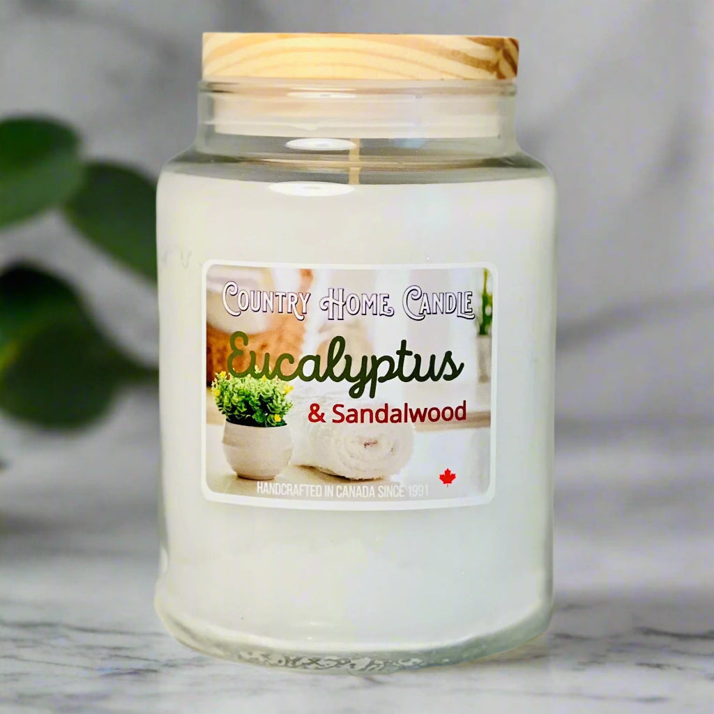 Eucalyptus & Sandalwood Paraffin Candle