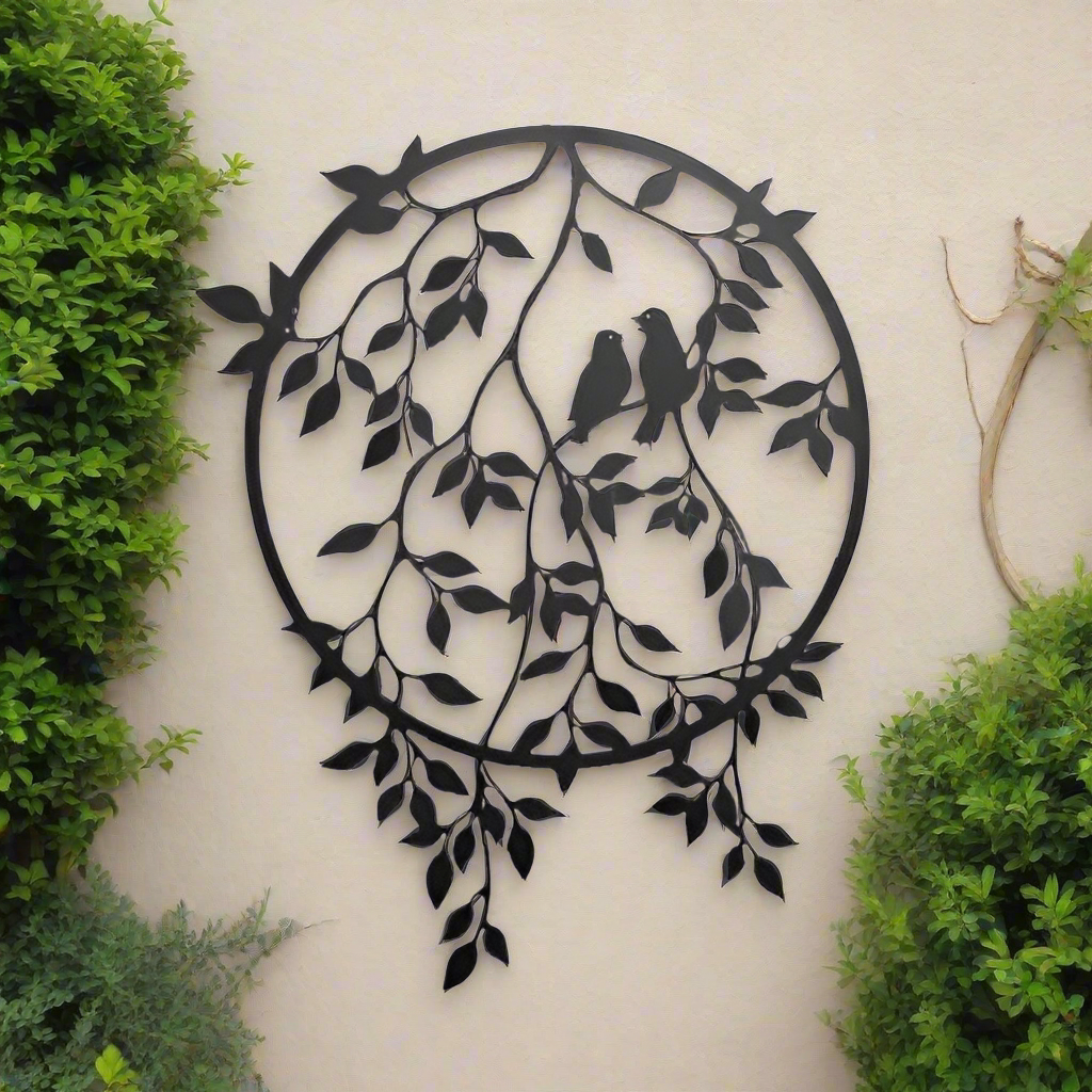 Bird Leaf Wall Decor