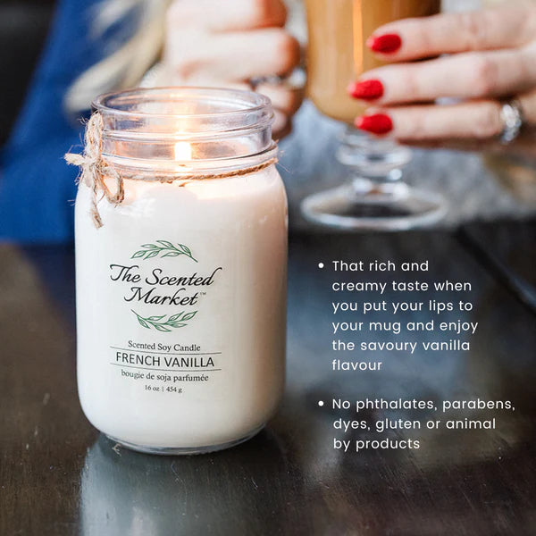 French Vanilla - Soy Wax Candle 16oz