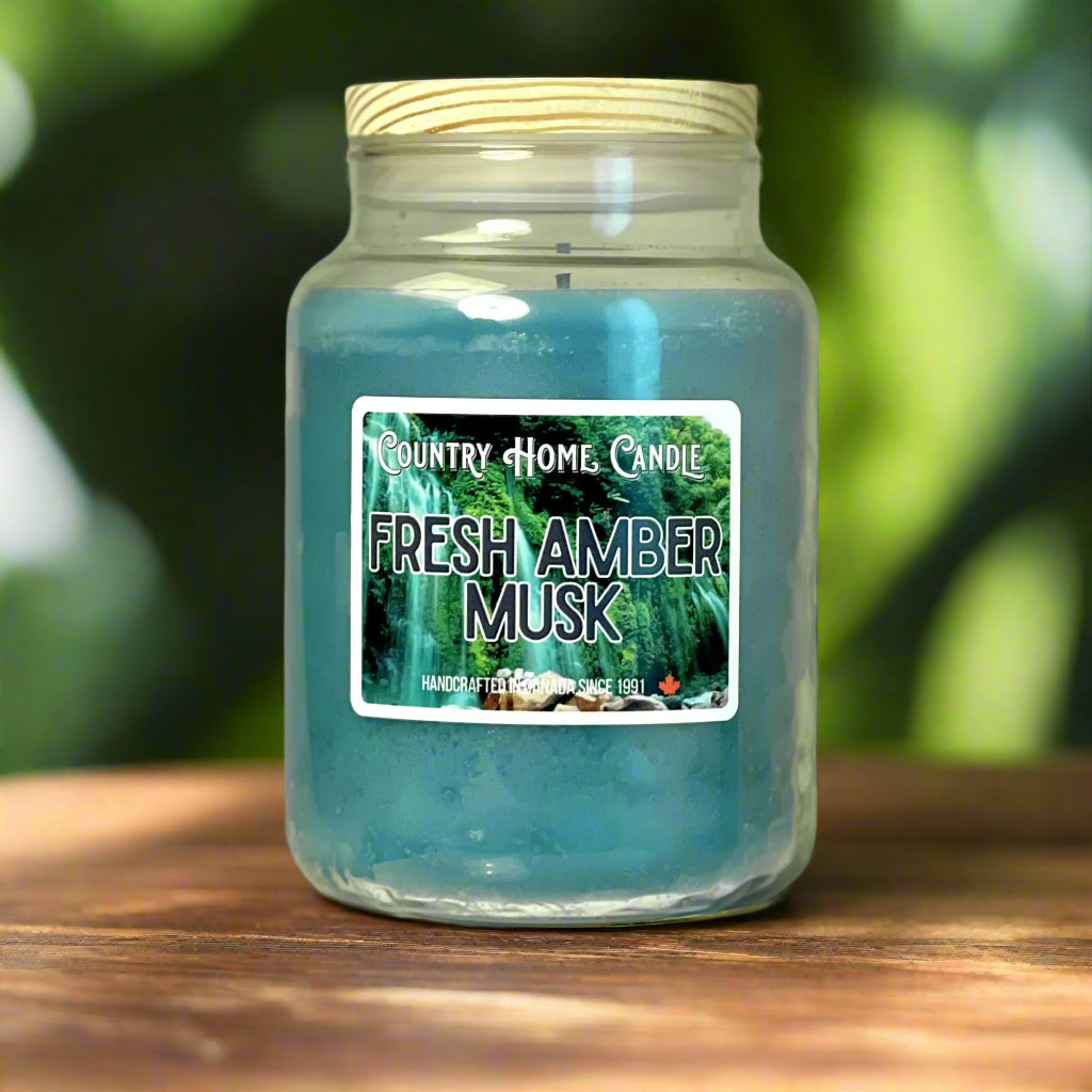 Fresh Amber Musk Paraffin Candle
