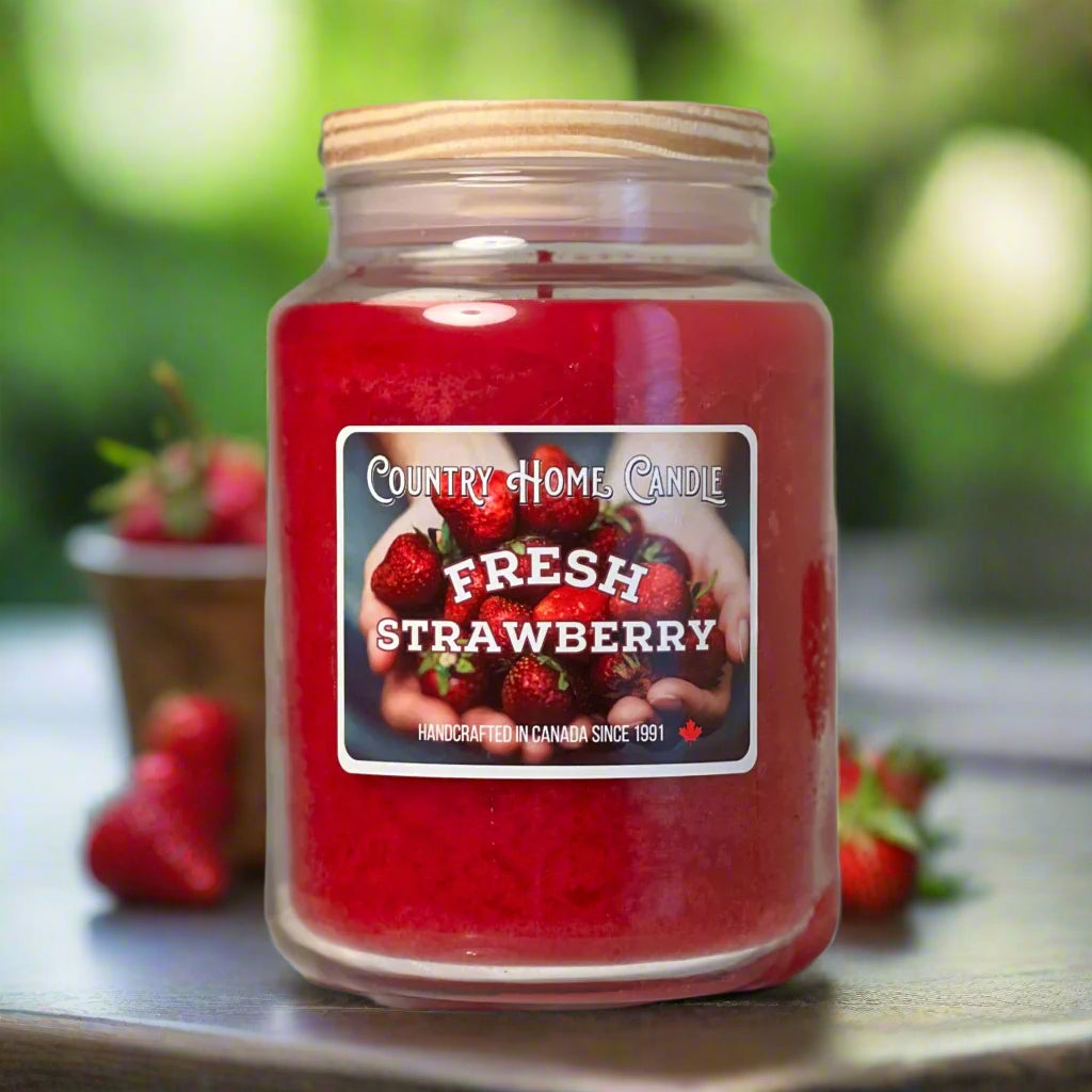 Fresh Strawberry Paraffin Candle