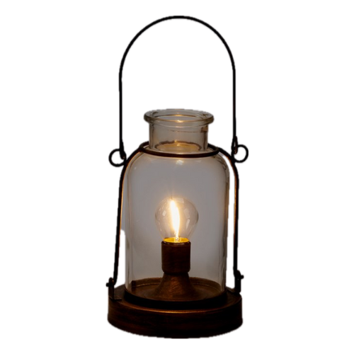 Antique Bronze LED Lantern