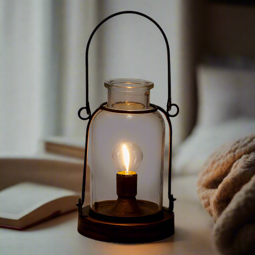 Antique Bronze LED Lantern