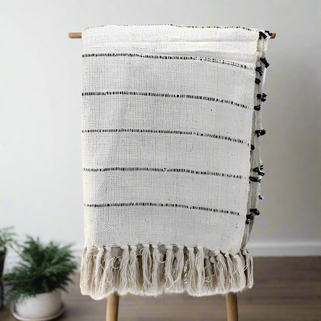 Throw Blanket - Natural White
