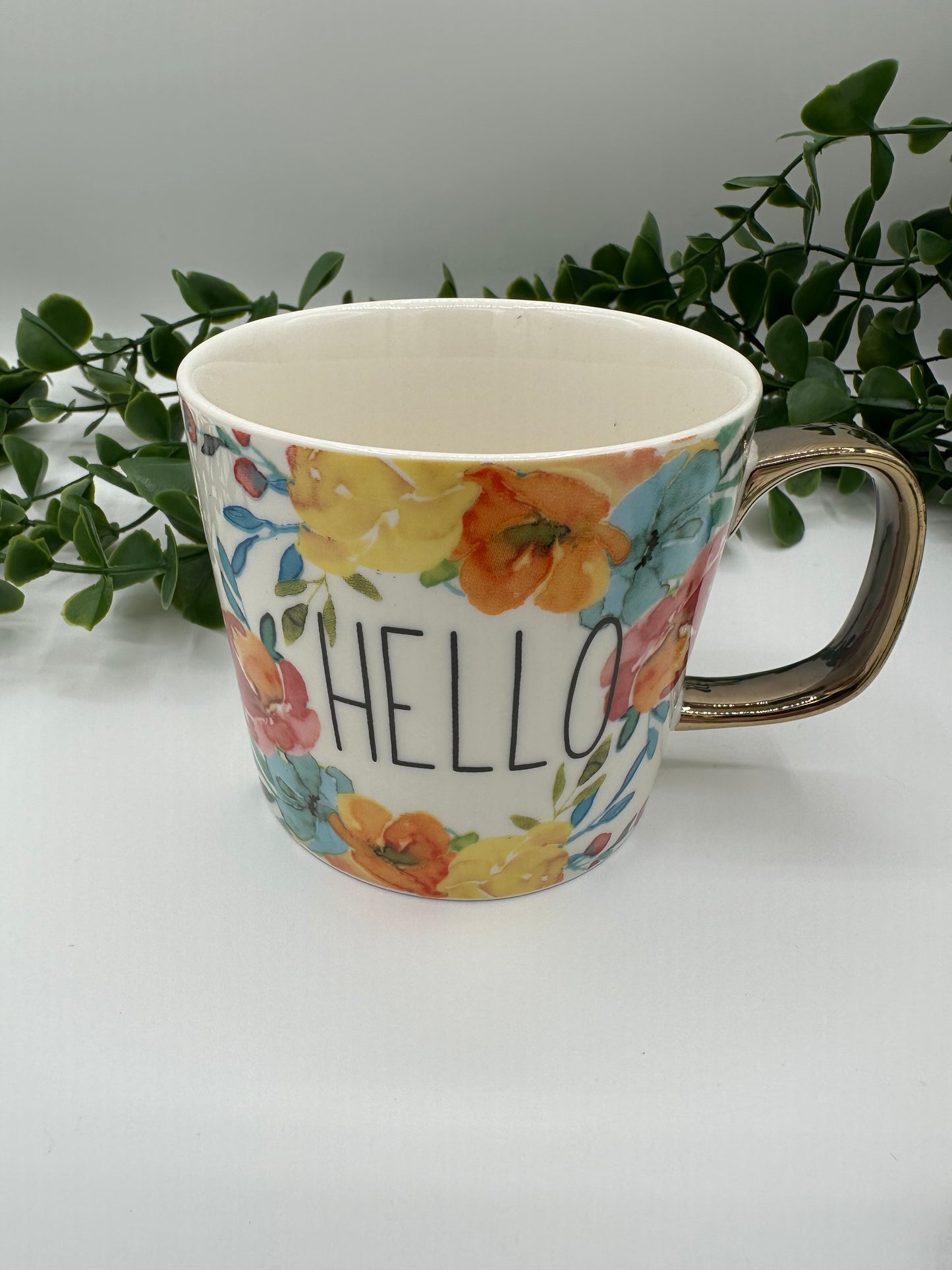 Floral "Hello" - Mug