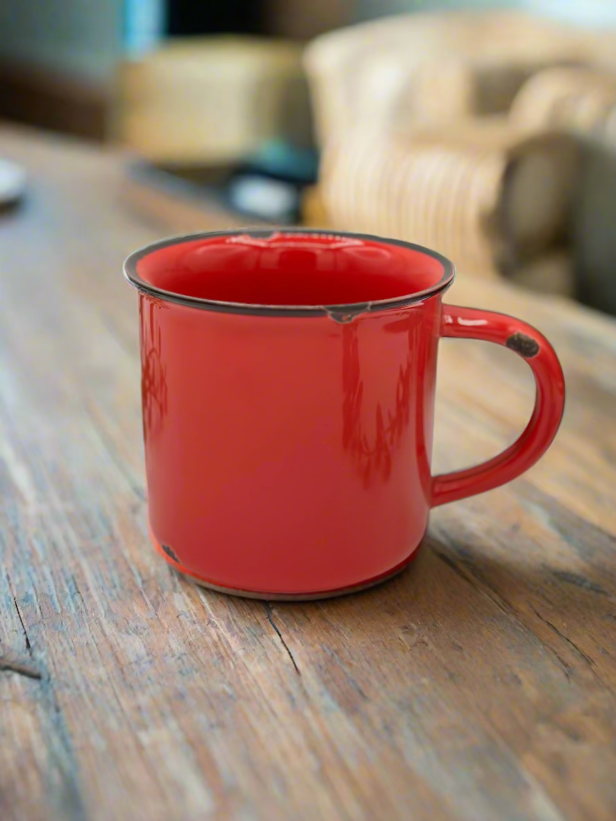 Red Distressed Look - Mug