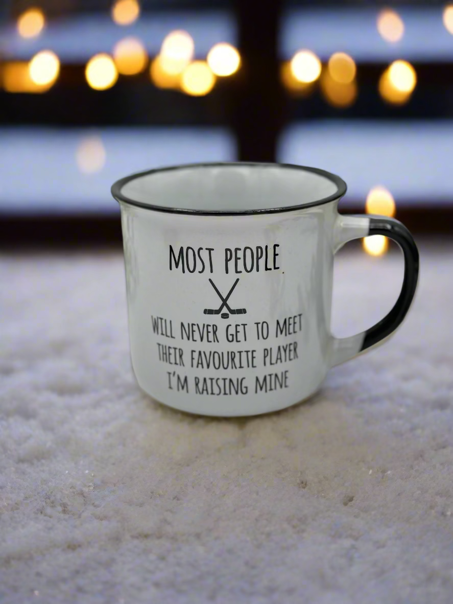 Raising Hockey Player - Mug