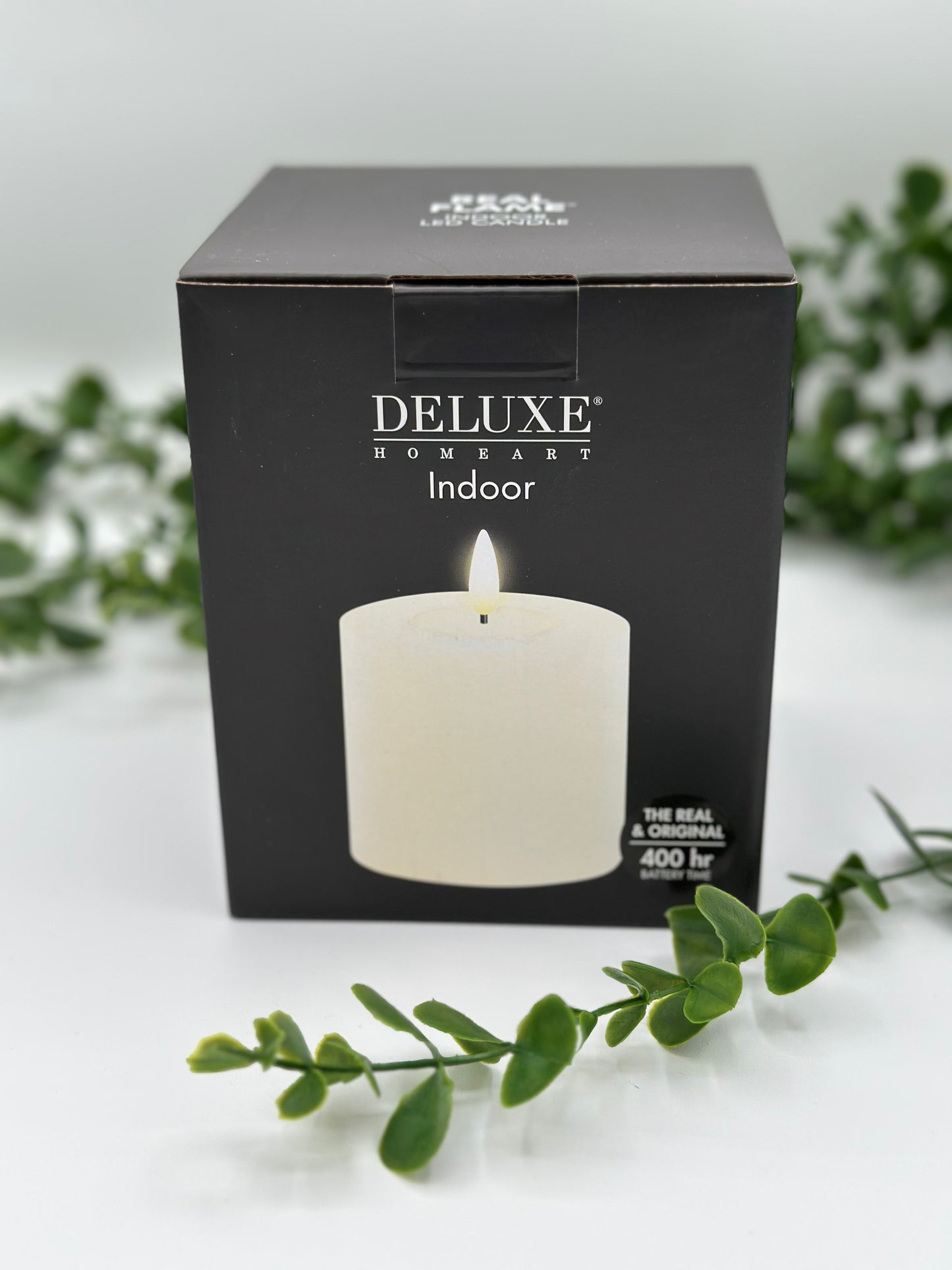 Cream LED Candle 4x4