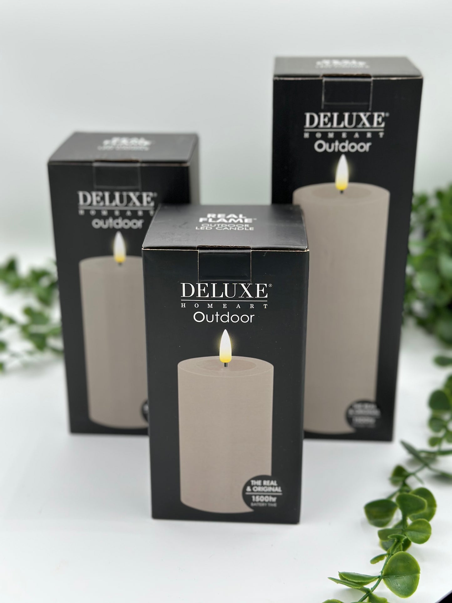 Wax LED Outdoor Candle 3x6