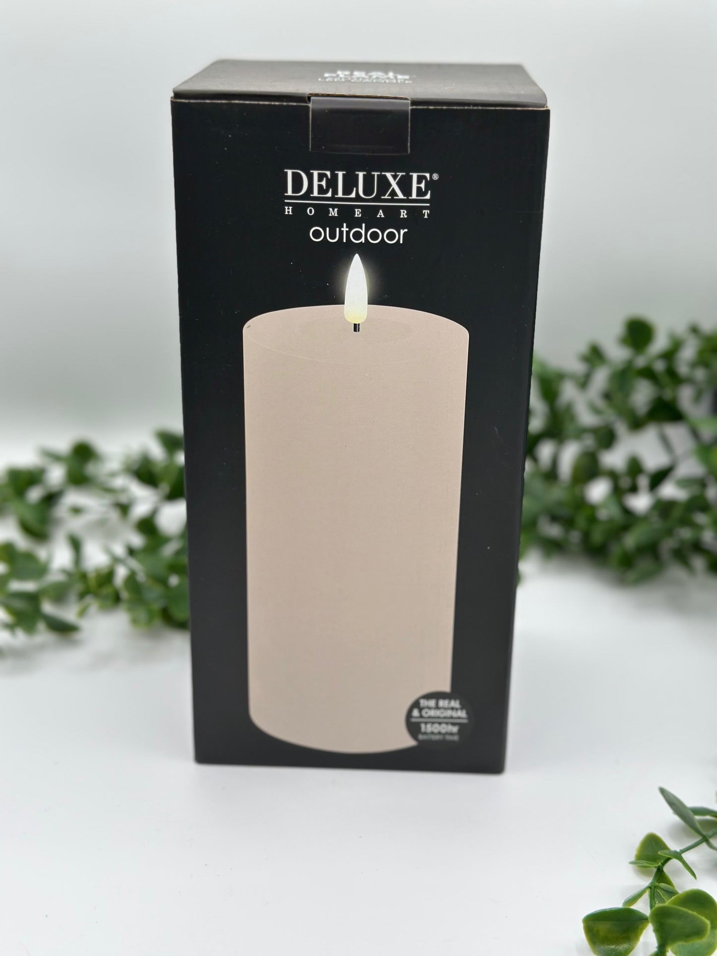 Wax LED Outdoor Candle 3x8