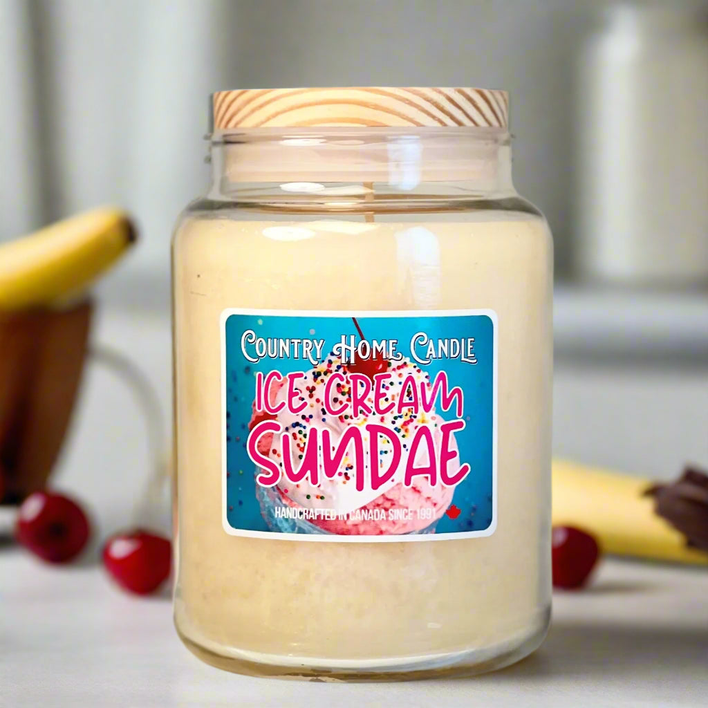Ice Cream Sundae Paraffin Candle