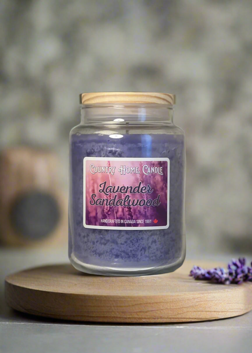 Lavender Sandalwood Paraffin Candle