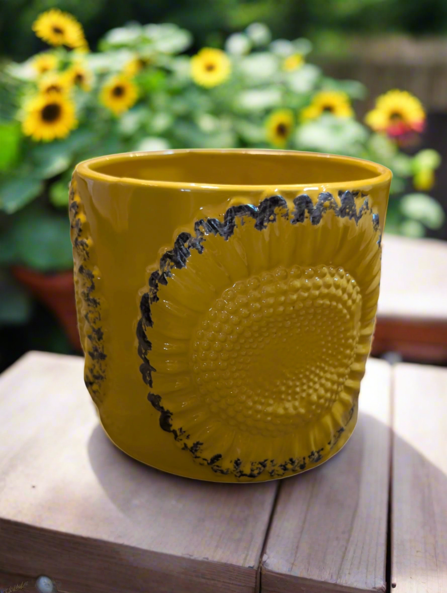 Sunflower Pot - Large