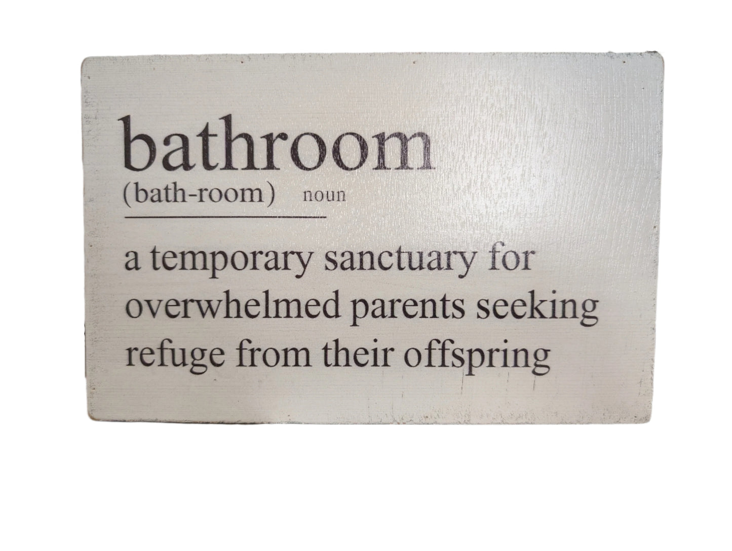 Bathroom Definition - Sign
