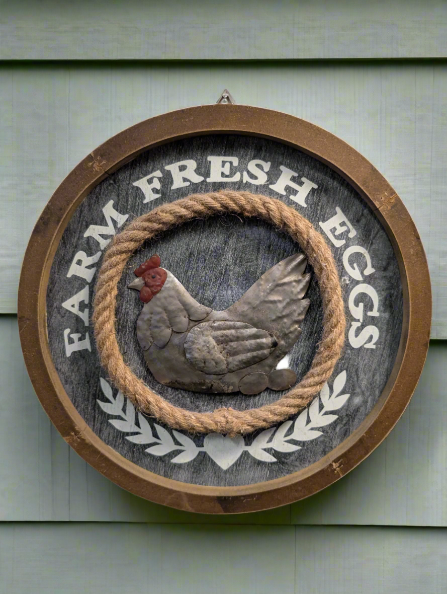Farm Fresh Eggs Rustic Sign
