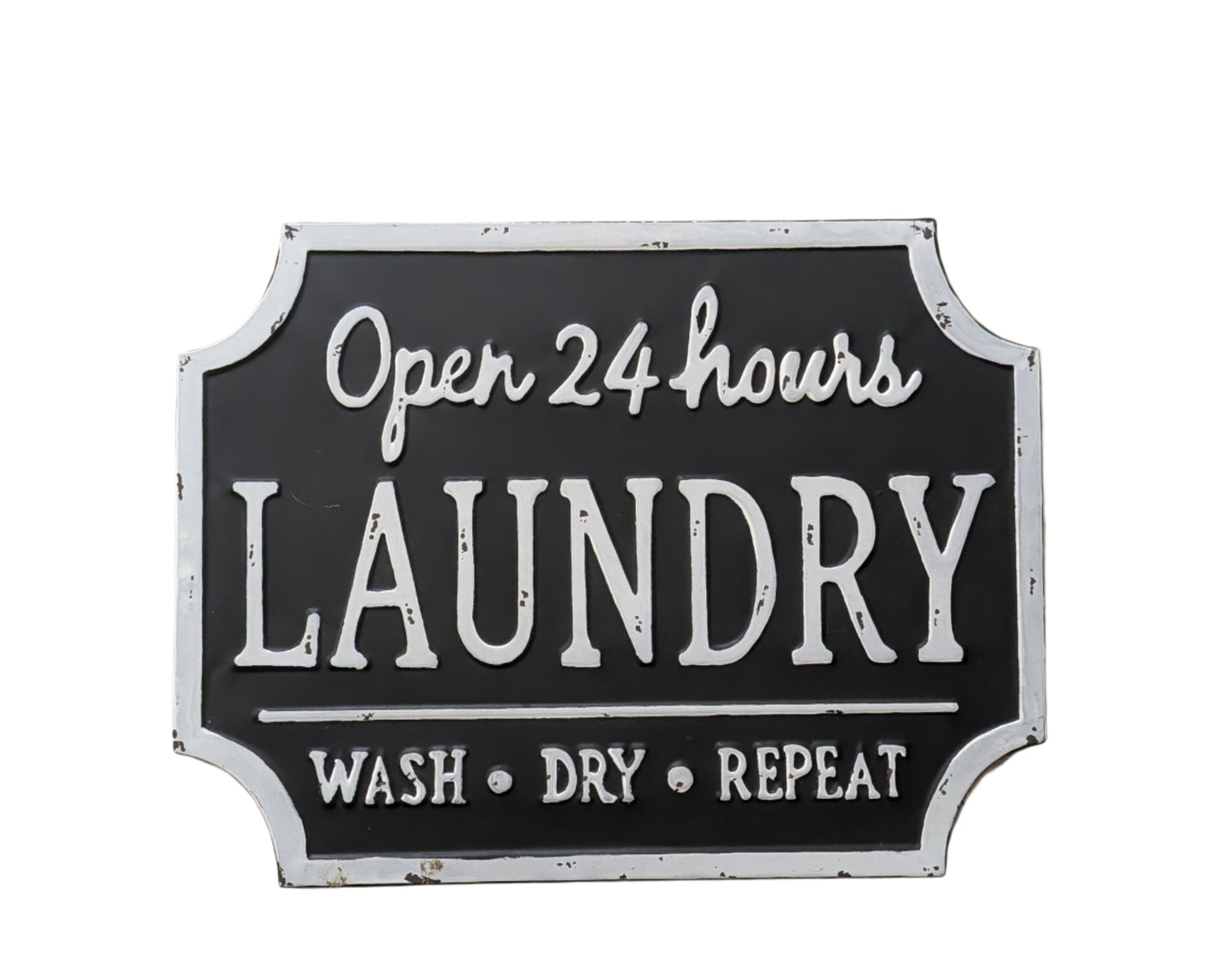 Open 24 hours Laundry Sign