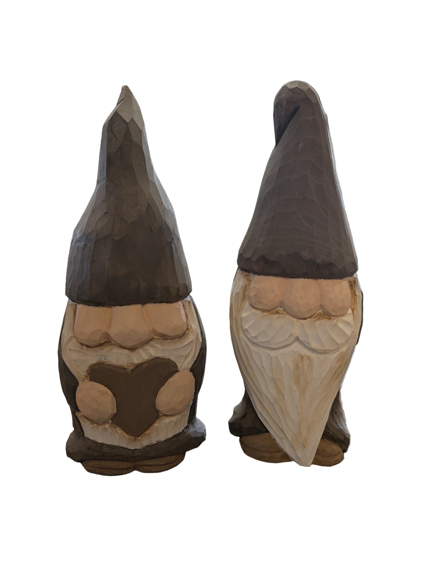 Carved Pine Gnomes