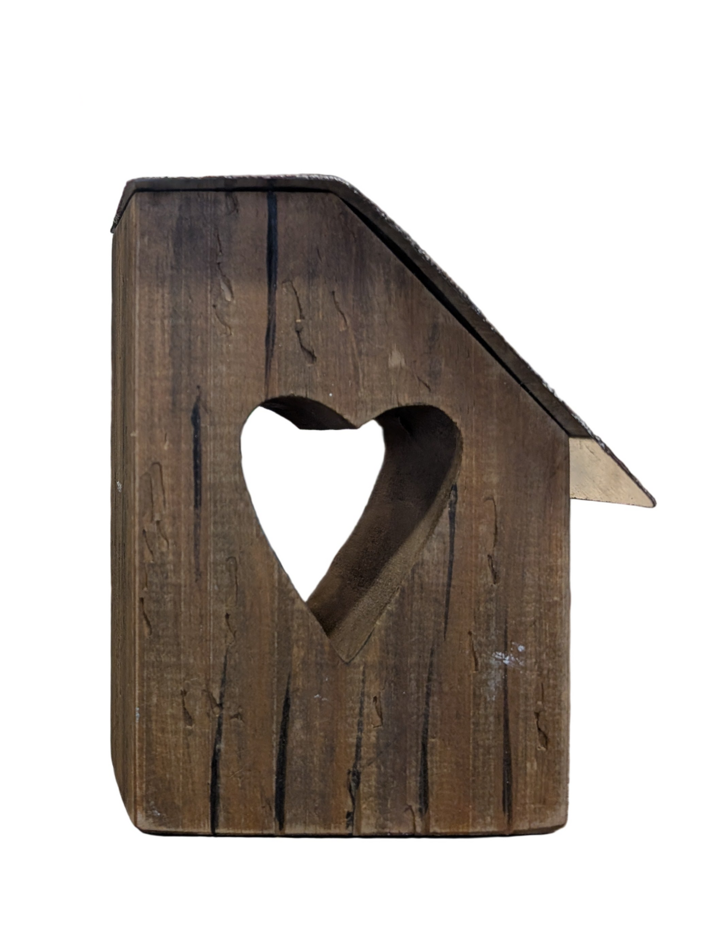 Wood House with Heart