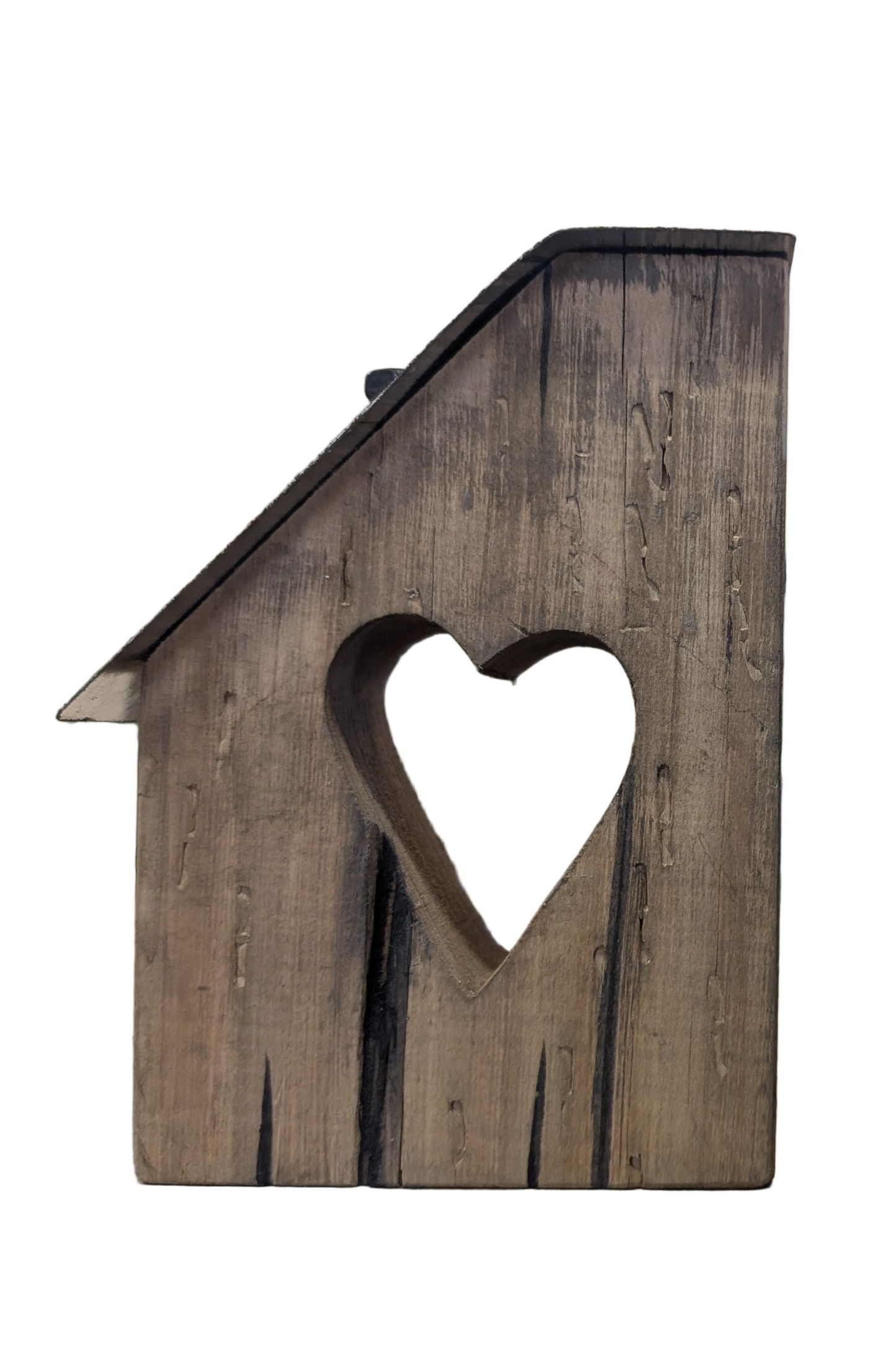 Wood House with Heart