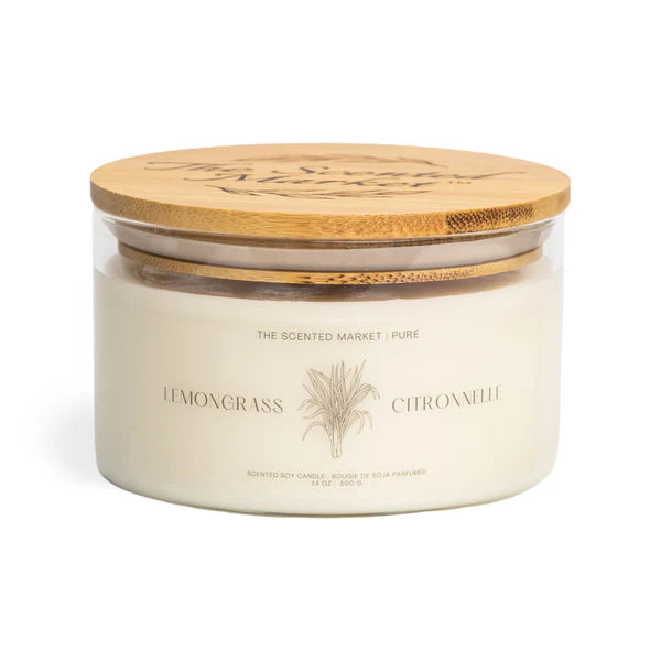 Pure LEMONGRASS - Soy Wax Candle 14 oz