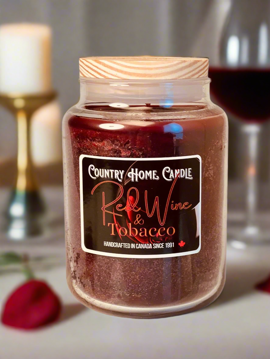 Red Wine & Tobacco Paraffin Candle