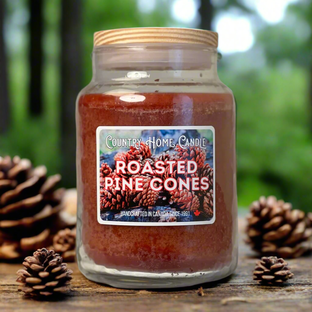 Roasted Pine Cones Paraffin Candle