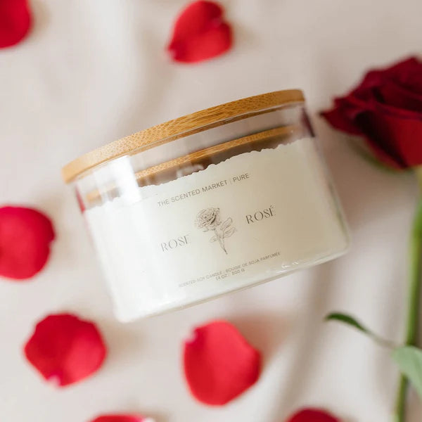 Pure ROSE - Soy Wax Candle 14 oz