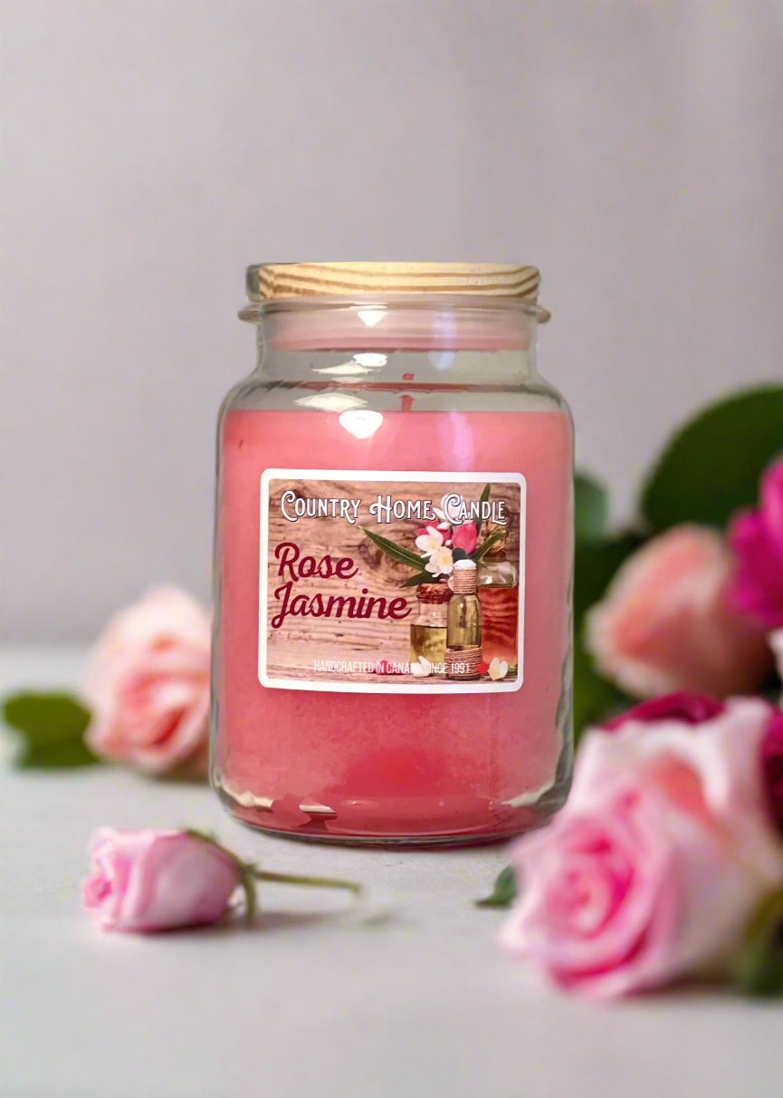 Rose Jasmine Paraffin Candle