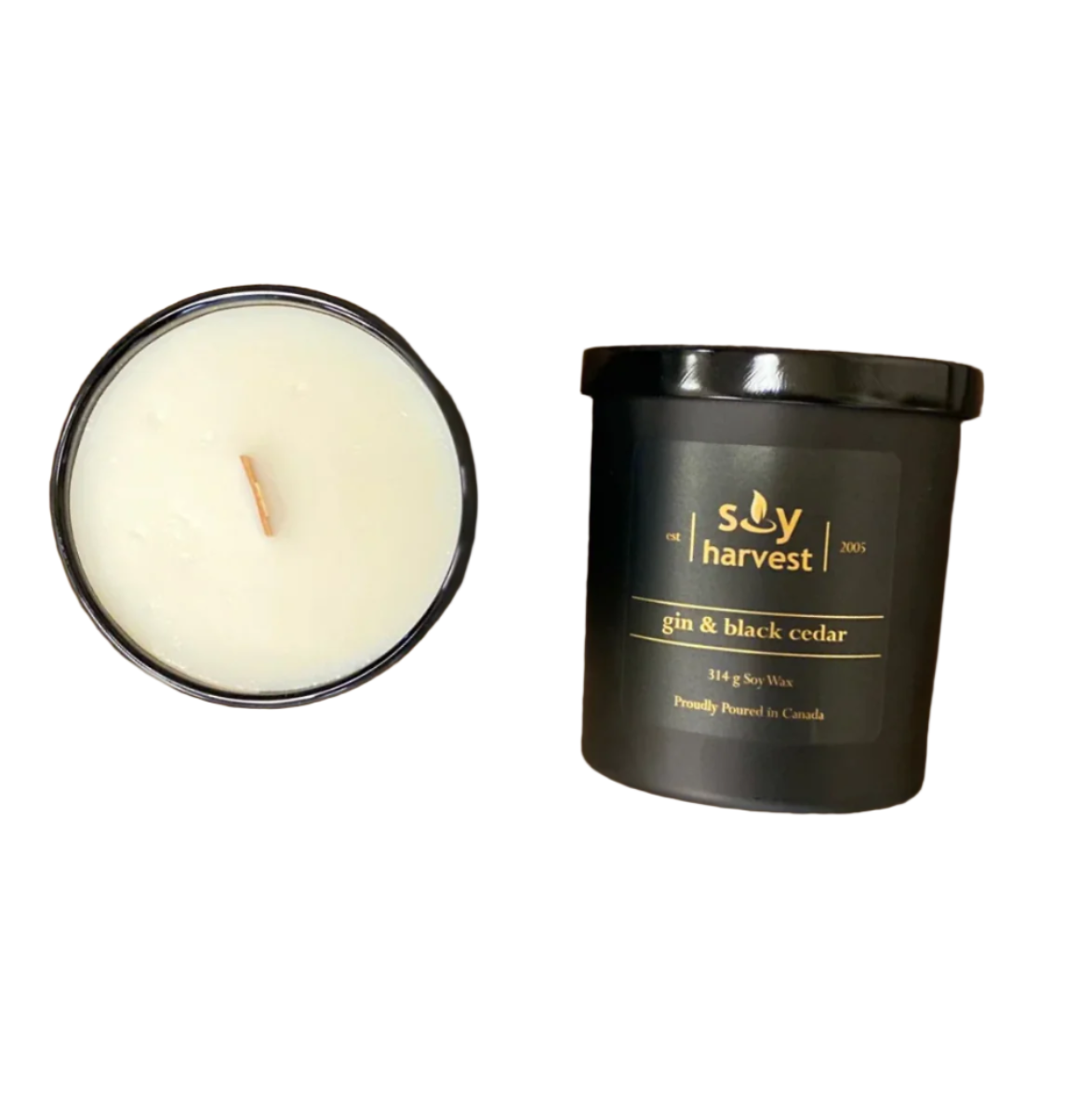 Gin and Black Cedar Soy Candle