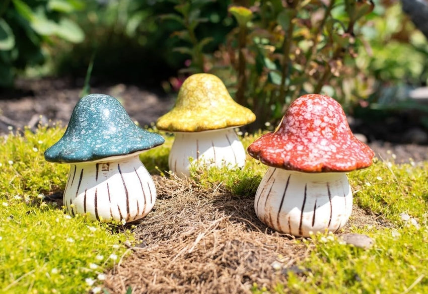Ceramic Mushroom Decor