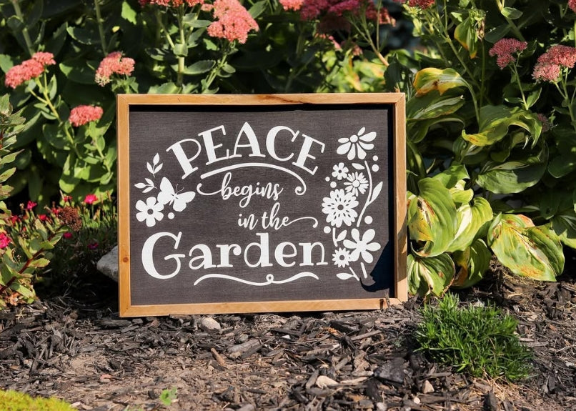 Black & White Garden Signs