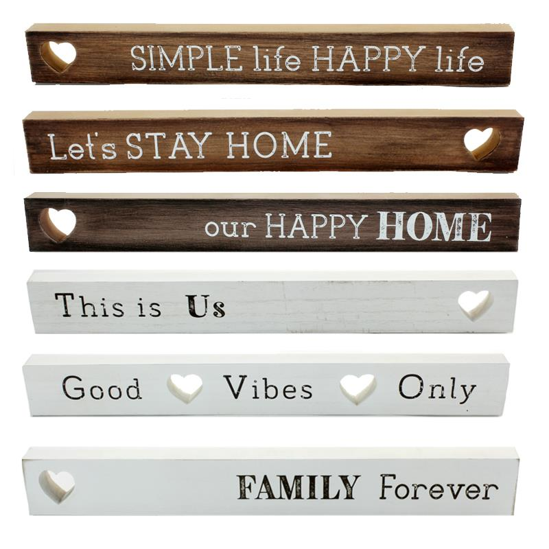 Long Desk Blocks with Sayings