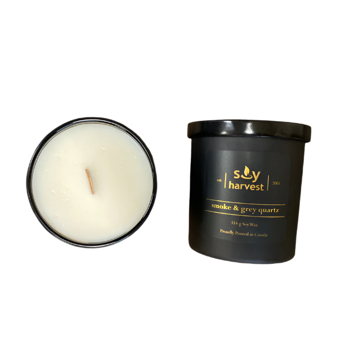 Smoke and Grey Quartz Soy Candle