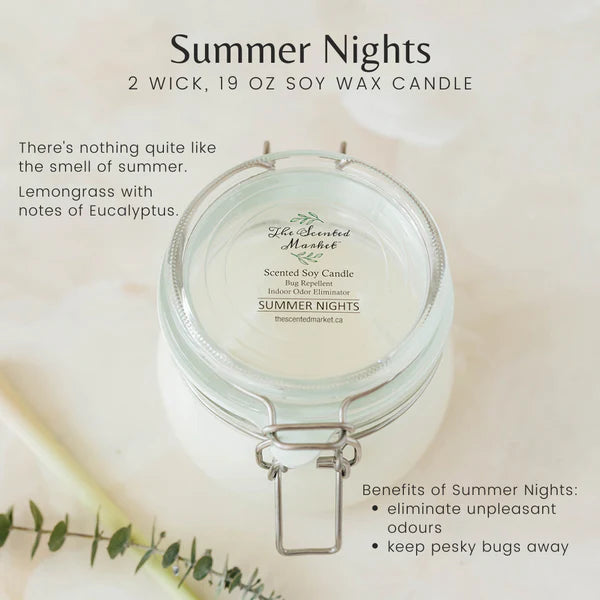 Summer Nights - 2 wick Soy Candle 19oz