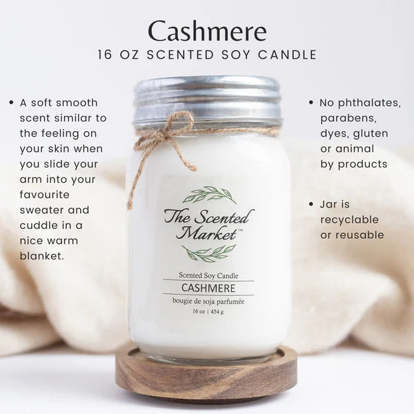 Cashmere - Soy Wax Candle 16 oz