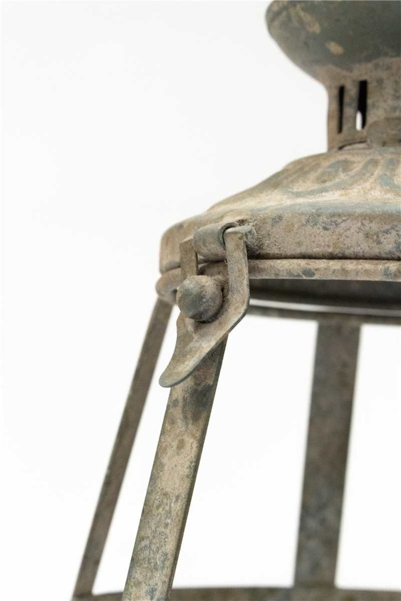 Rustic Hanging Lantern with Light