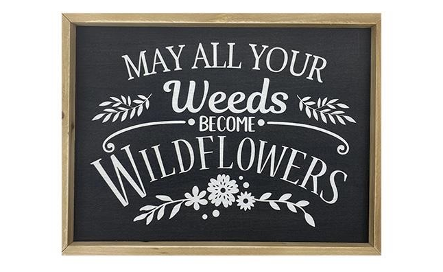 Black & White Garden Signs
