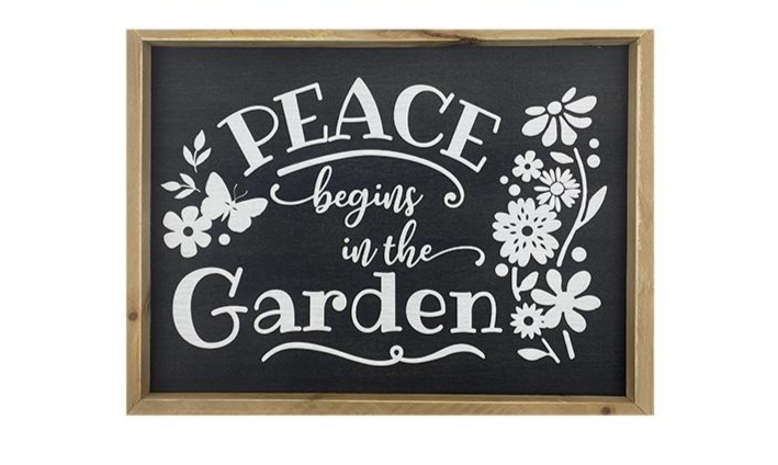 Black & White Garden Signs