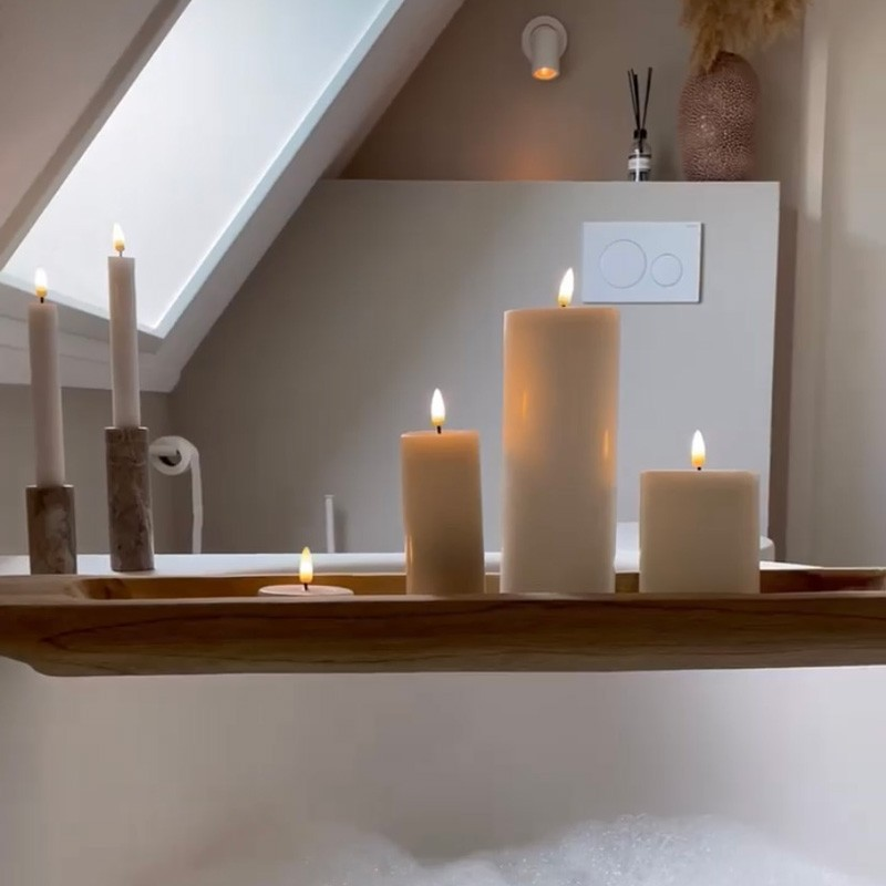 Wax LED Outdoor Candle 3x6