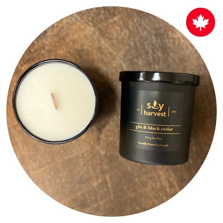 Gin and Black Cedar Soy Candle