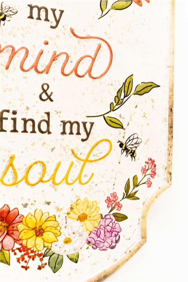 "Into the Garden" - Metal Wall Sign